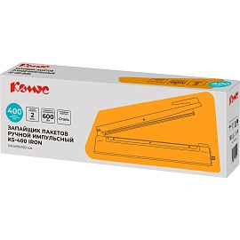 Запайщик пакетов ручной импульсный Комус KS-400 Iron (корпус металл)