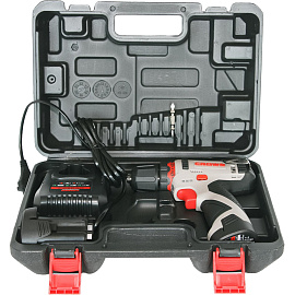 Дрель-шуруповёрт аккумуляторная Crown CT21072HX-2 BMC 2 АКБ x Li-ion (12В, 2 Ач)+ЗУ в кейсе