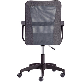 Кресло офисное Easy Chair 308 серое (сетка/ткань, пластик)