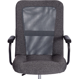 Кресло офисное Easy Chair 308 серое (сетка/ткань, пластик)