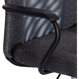 Кресло офисное Easy Chair 308 серое (сетка/ткань, пластик)