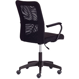 Кресло офисное Easy Chair 308 черное (сетка/ткань, пластик)