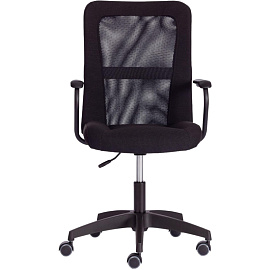 Кресло офисное Easy Chair 308 черное (сетка/ткань, пластик)