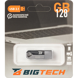 Флешка USB 3.1 128 ГБ BigTech (UFD037)