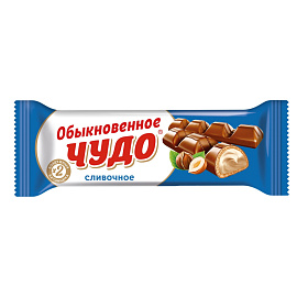 Шоколадный батончик вафельный Обыкновенное чудо сливочное (24 штуки по 55 г)