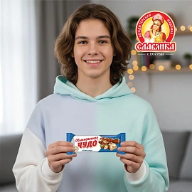 Шоколадный батончик вафельный Обыкновенное чудо сливочное (24 штуки по 55 г)