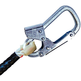 Строп страховочный канатный ОкаПром аВрег+Кс одинарный с амортизатором регулируемый