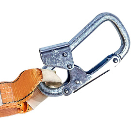 Строп страховочный ленточный ОкаПром аА+К25 одинарный с амортизатором