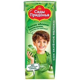 Сок Сады Придонья из зеленых яблок 0.2 л