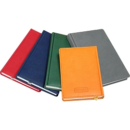 Ежедневник недатированный Attache Сиам искусственная кожа А5 176 листов синий