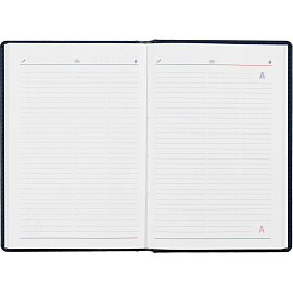 Ежедневник недатированный Attache Сиам искусственная кожа А5 176 листов синий