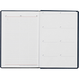 Ежедневник недатированный Attache Сиам искусственная кожа А5 176 листов синий