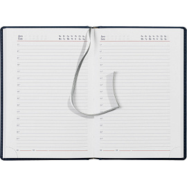 Ежедневник недатированный Attache Сиам искусственная кожа А5 176 листов синий