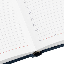 Ежедневник недатированный Attache Сиам искусственная кожа А5 176 листов синий