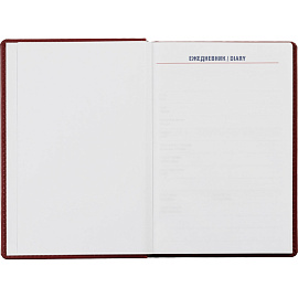 Ежедневник недатированный Attache Сиам искусственная кожа А5 176 листов бордовый