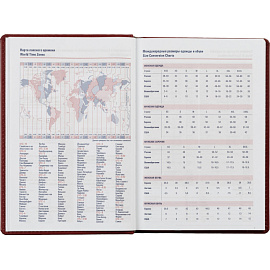 Ежедневник недатированный Attache Сиам искусственная кожа А5 176 листов бордовый