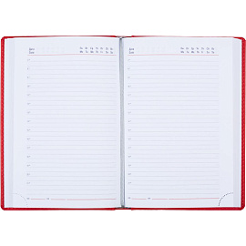 Ежедневник недатированный Attache Сиам искусственная кожа А5 176 листов красный