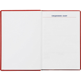 Ежедневник недатированный Attache Сиам искусственная кожа А5 176 листов красный