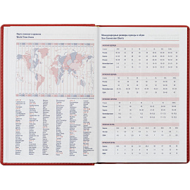 Ежедневник недатированный Attache Сиам искусственная кожа А5 176 листов красный