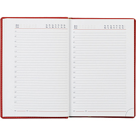 Ежедневник недатированный Attache Сиам искусственная кожа А5 176 листов красный