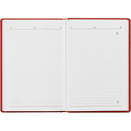 Ежедневник недатированный Attache Сиам искусственная кожа А5 176 листов красный