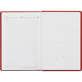 Ежедневник недатированный Attache Сиам искусственная кожа А5 176 листов красный