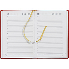 Ежедневник недатированный Attache Сиам искусственная кожа А5 176 листов красный