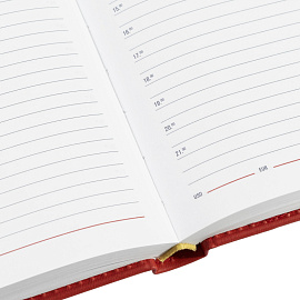 Ежедневник недатированный Attache Сиам искусственная кожа А5 176 листов красный