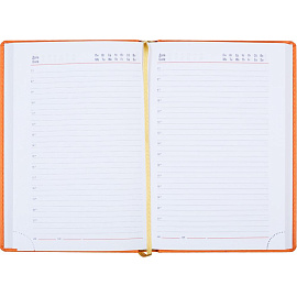 Ежедневник недатированный Attache Сиам искусственная кожа А5 176 листов оранжевый