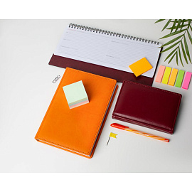 Ежедневник недатированный Attache Сиам искусственная кожа А5 176 листов оранжевый