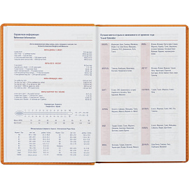 Ежедневник недатированный Attache Сиам искусственная кожа А5 176 листов оранжевый