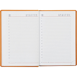 Ежедневник недатированный Attache Сиам искусственная кожа А5 176 листов оранжевый