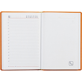 Ежедневник недатированный Attache Сиам искусственная кожа А5 176 листов оранжевый