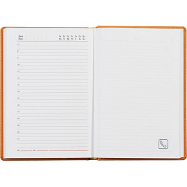 Ежедневник недатированный Attache Сиам искусственная кожа А5 176 листов оранжевый
