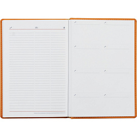 Ежедневник недатированный Attache Сиам искусственная кожа А5 176 листов оранжевый