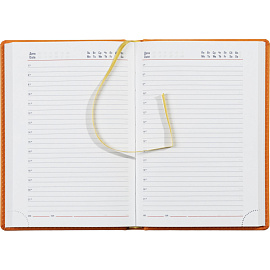 Ежедневник недатированный Attache Сиам искусственная кожа А5 176 листов оранжевый