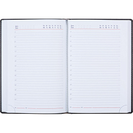 Ежедневник недатированный Attache Сиам искусственная кожа А5 176 листов серый