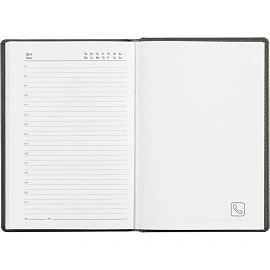 Ежедневник недатированный Attache Сиам искусственная кожа А5 176 листов серый