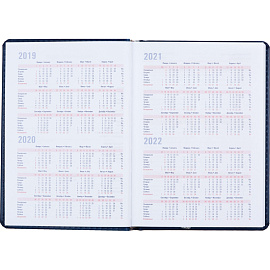 Ежедневник недатированный Attache Сиам искусственная кожа А6 176 листов синий