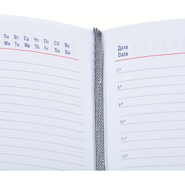 Ежедневник недатированный Attache Сиам искусственная кожа А6 176 листов синий