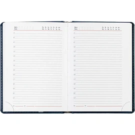 Ежедневник недатированный Attache Сиам искусственная кожа А6 176 листов синий