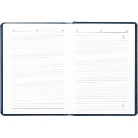 Ежедневник недатированный Attache Сиам искусственная кожа А6 176 листов синий