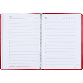 Ежедневник недатированный Attache Сиам искусственная кожа А6 176 листов красный