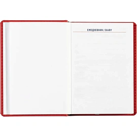 Ежедневник недатированный Attache Сиам искусственная кожа А6 176 листов красный