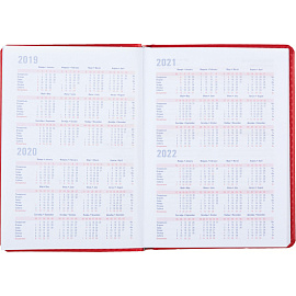 Ежедневник недатированный Attache Сиам искусственная кожа А6 176 листов красный