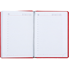 Ежедневник недатированный Attache Сиам искусственная кожа А6 176 листов красный