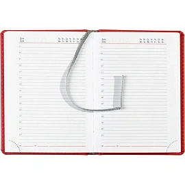 Ежедневник недатированный Attache Сиам искусственная кожа А6 176 листов красный