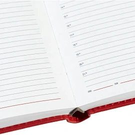 Ежедневник недатированный Attache Сиам искусственная кожа А6 176 листов красный