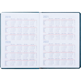 Ежедневник недатированный Attache Сиам искусственная кожа А6 176 листов бирюзовый