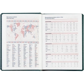 Ежедневник недатированный Attache Сиам искусственная кожа А6 176 листов бирюзовый